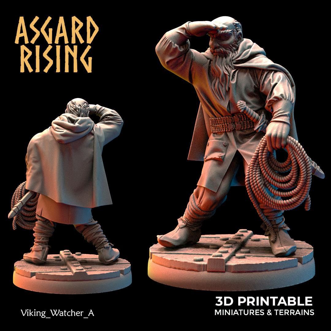 3D Printed Asgard Rising Viking Sailors Crew 28 32 mm Wargaming DnD