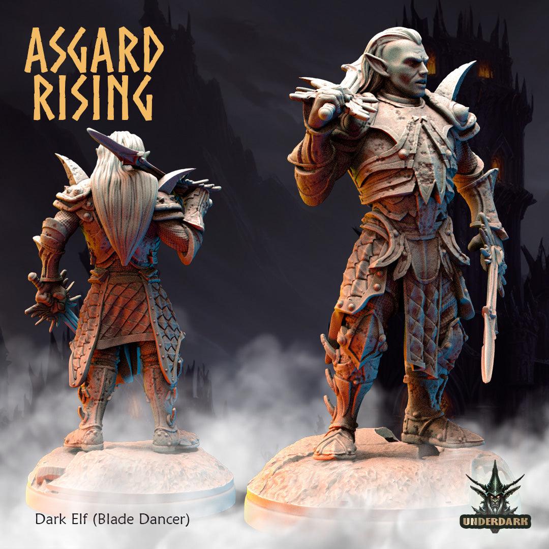 3D Printed Asgard Rising Dark Elves 28 32 mm Wargaming DnD