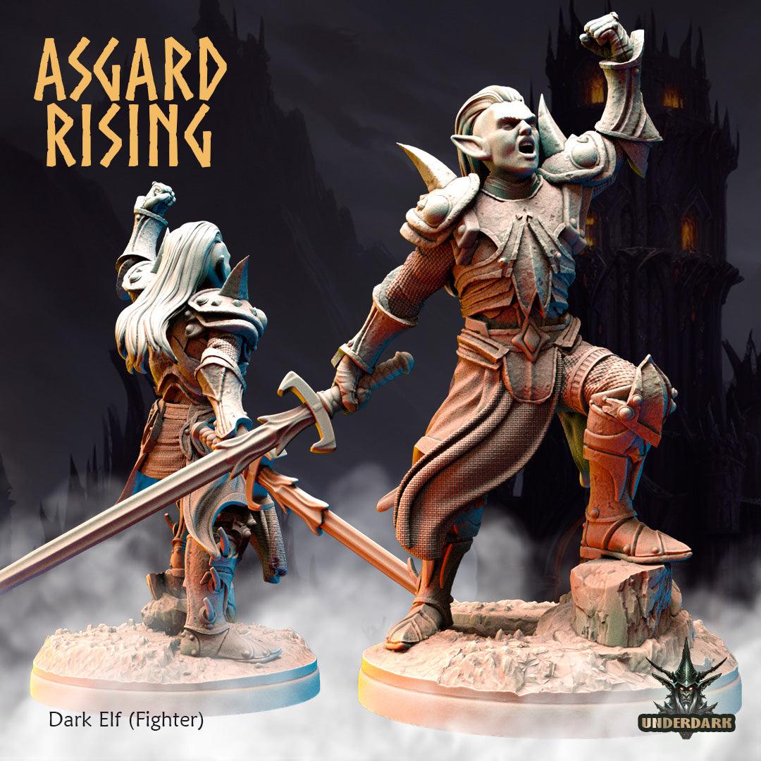 3D Printed Asgard Rising Dark Elves 28 32 mm Wargaming DnD