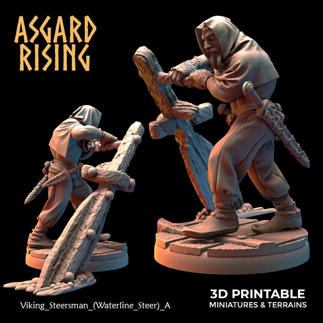 3D Printed Asgard Rising Viking Sailors Rowers 28 32 mm Wargaming DnD