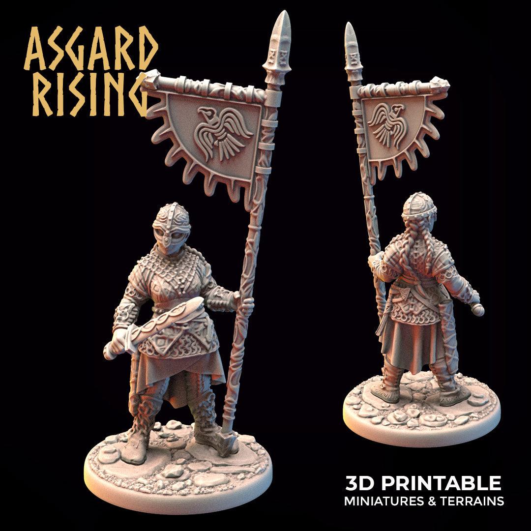 3D Printed Asgard Rising Viking Shieldmaidens Set 2 Viking Shieldmaidens Sets 28 32 mm Wargaming DnD