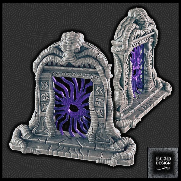 3D Printed EC3D Designs Terrain Set A Den of Alien Evil 28 32mm D&D