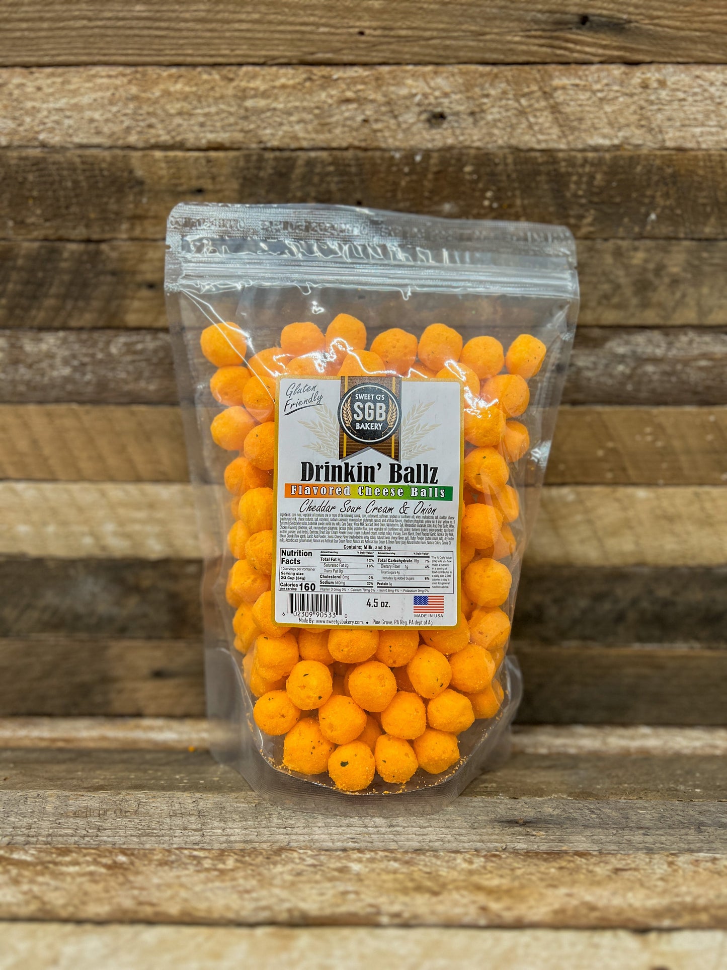 Cheddar Sour Cream & Onion Flavored Cheese Balls