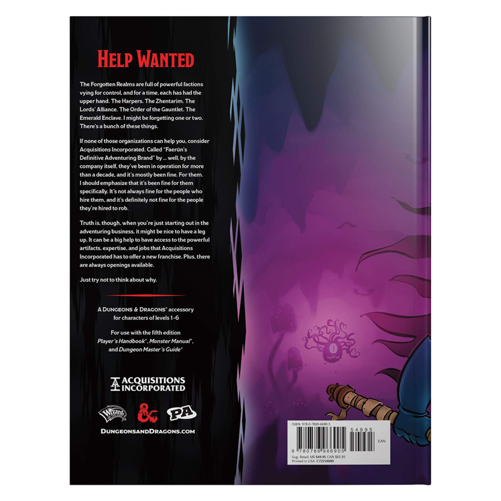 Dungeons & Dragons Book - Acquisitions Incorporated